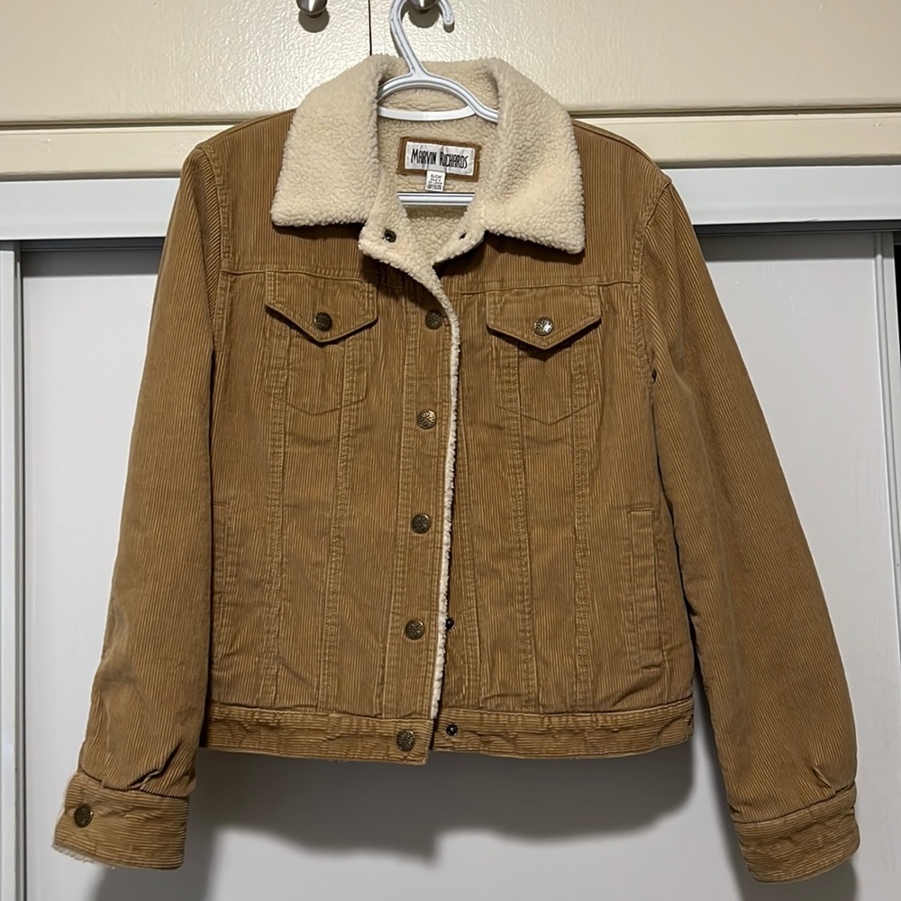 Corduroy Sherpa Lined Jacket